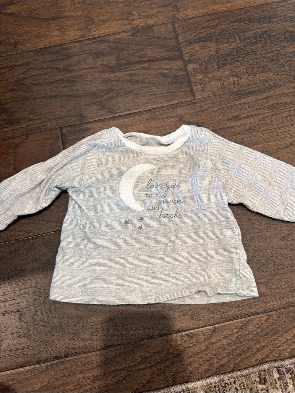 Mud pie Long Sleeve Moon Graphic Top - Gray